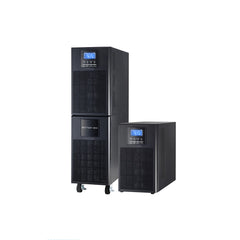 وحدة تزويد طاقة غير منقطعة (UPS) معيارية ثلاثية الأطوار بقدرة 10 كيلو فولت أمبير، تحويل مزدوج، بطارية حمض الرصاص، شاشة عرض LCD، قابلة للتحويل من وضع الرف/البرج، حاصلة على شهادتي CE وfor