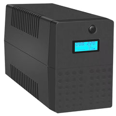 وحدة UPS احتياطية LCD ذات طور واحد 1000VA ومزودة ببطارية مدمجة غير متصلة بالإنترنت مدمجة لأجهزة الكمبيوتر المنزلية وأجهزة التوجيه وشبكة Wi-Fi
