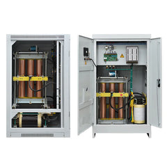 SBW-80kVA CE Certified Copper Three Phase Voltage Stabilizer SVC 400V Floor Mounted AVR for Data Center