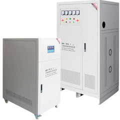 مثبت جهد التيار المتردد ثلاثي الأطوار SBW 250 كيلو فولت أمبير-متوافق مع SVC سلك نحاسي AVR كفاءة 98% حاصل على شهادة CE لأفريقيا والشرق الأوسط